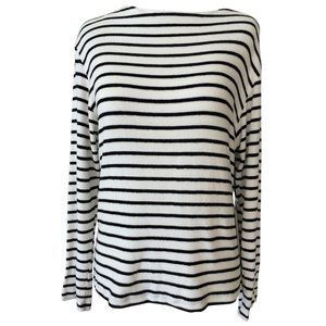 Hye Park and Lune Women Black Stripe Sweater S